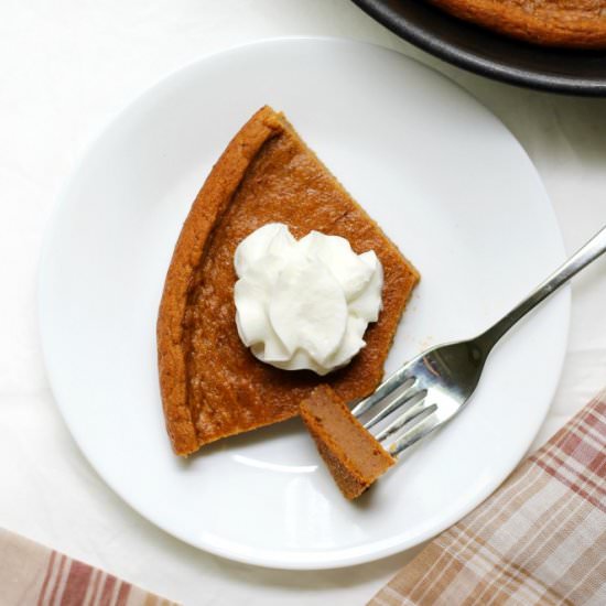 GF/V Crustless Sweet Potato Pie