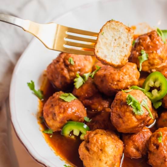 Instant Pot BBQ Turkey Meatballs