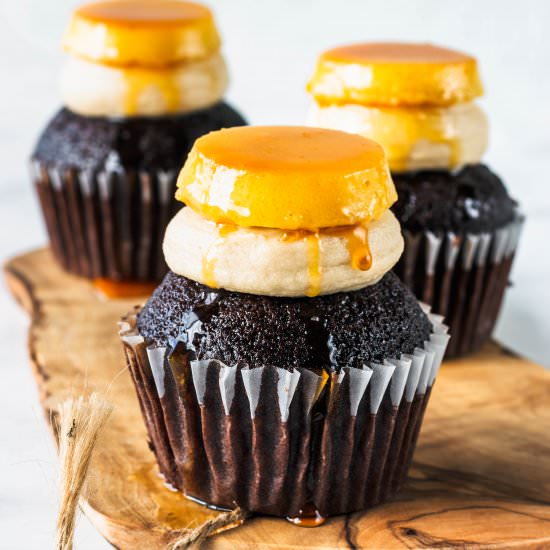 Flan Cupcakes