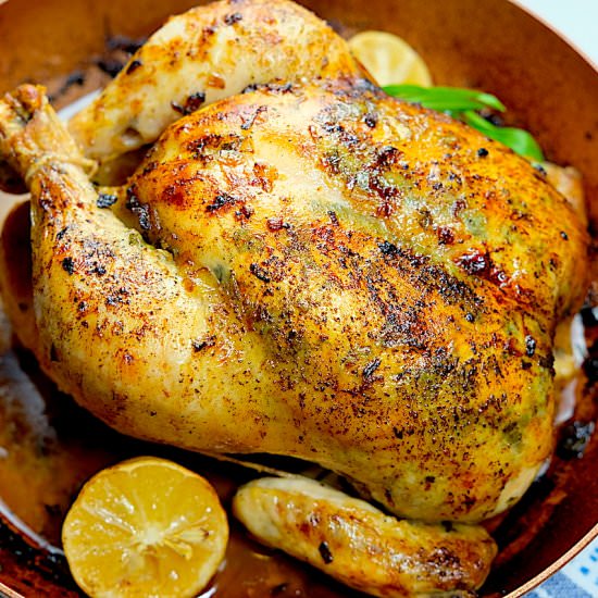 Buttery Herb Roasted Chicken