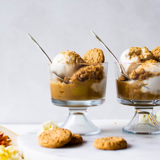Cardamom Caramel Pear Cookie cups