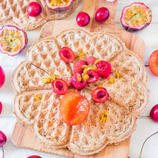 Vegan Breakfast Waffles | Gluten-Fr