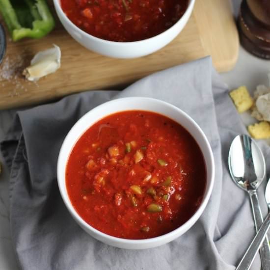 Roasted Red Pepper Gazpacho