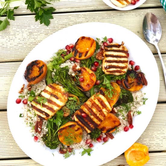Herby barley couscous with chipotle