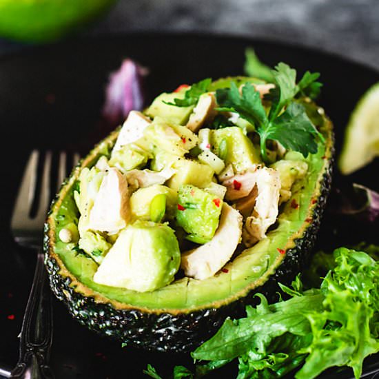 Quick and Easy Avocado Tuna Boats