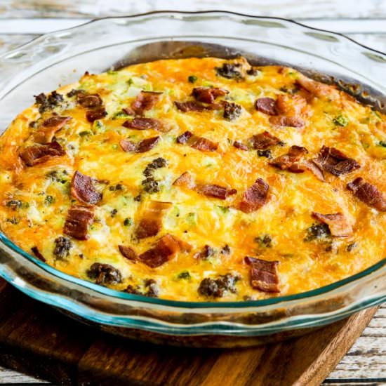 Bacon Cheeseburger Keto Quiche