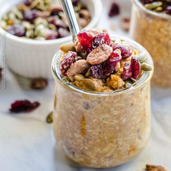 Pumpkin Pie Overnight Oats