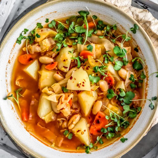 Cabbage Potato Bean Soup