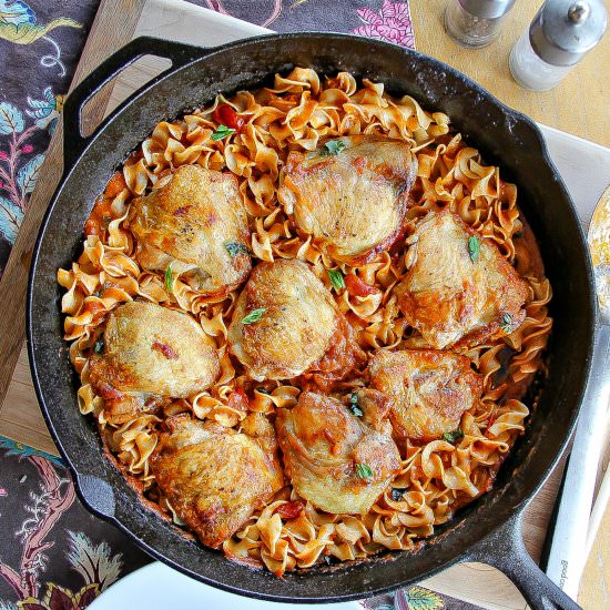 Skillet Chicken Thighs