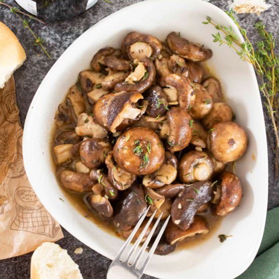 Mixed Mushrooms with White Wine