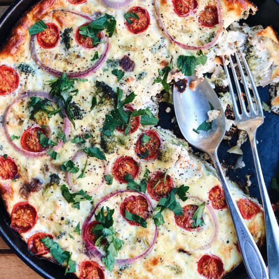 Broccoli Feta Frittata