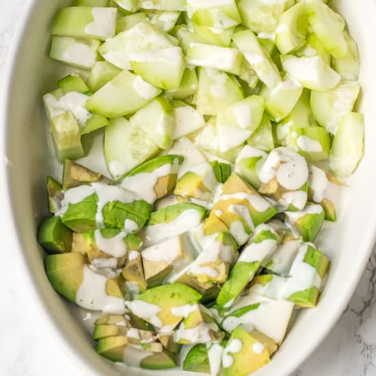 Cucumber Avocado Salad