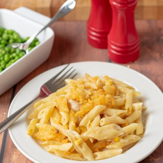 Chicken and Sweetcorn Pasta Bake