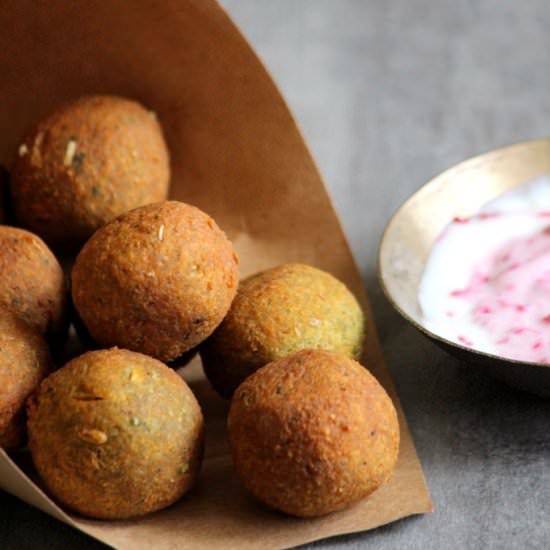 Chickpea, Oats and Cilantro Falafel