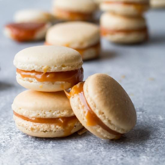 Salted Caramel Macarons
