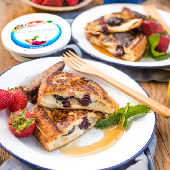 Easy Camping Stuffed French Toast