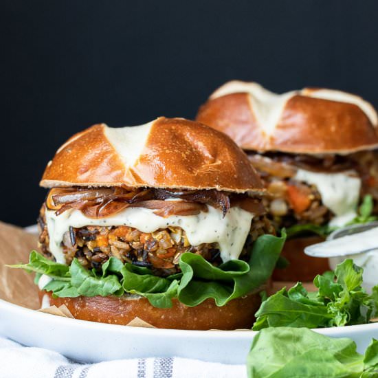 Butternut Squash Apple Burgers