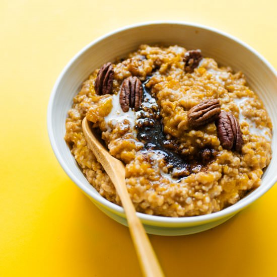 Squash Crockpot Steel Cut Oatmeal