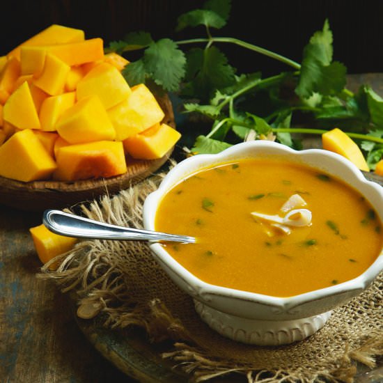Thai Curried Butternut Squash Soup