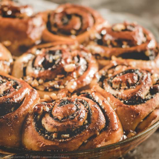 Chocolate Hazelnut Sticky Rolls