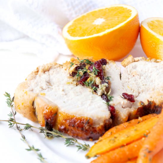 Cranberry Pistachio Stuffed Turkey