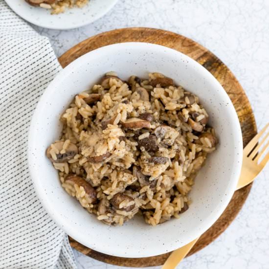 One Pot Mushroom Rice