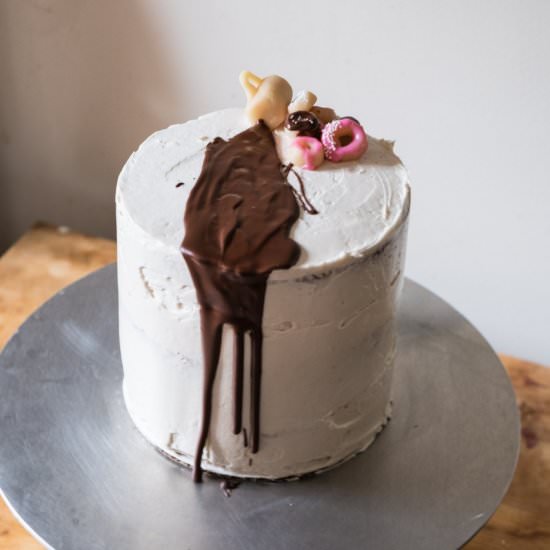 Coffee & Doughnuts Cake
