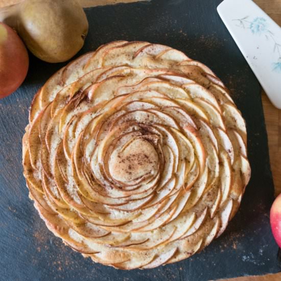 Apple and Pear Frangipane Tart