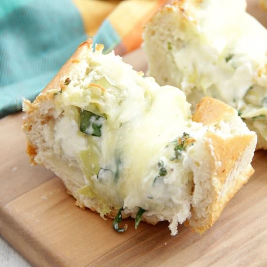 Spinach Artichoke Dip Bread