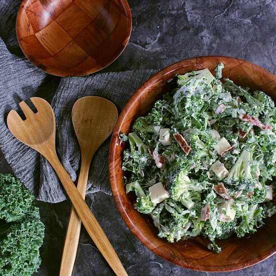 Low Carb Broccoli Salad with Bacon