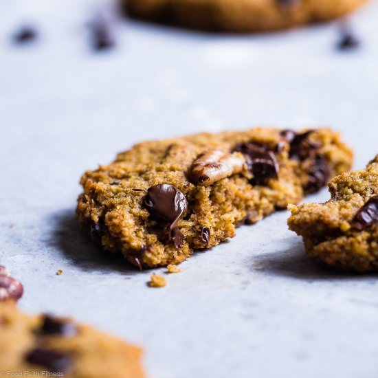 Keto Pumpkin Chocolate Chip Cookies