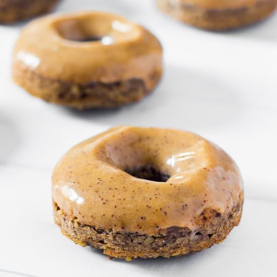 Caramel Baked Vegan Donuts
