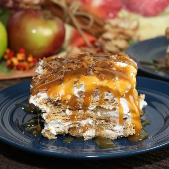 No Bake Apple Pie Lasagna