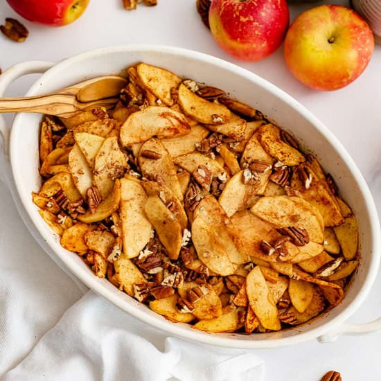Healthy Baked Sliced Apples