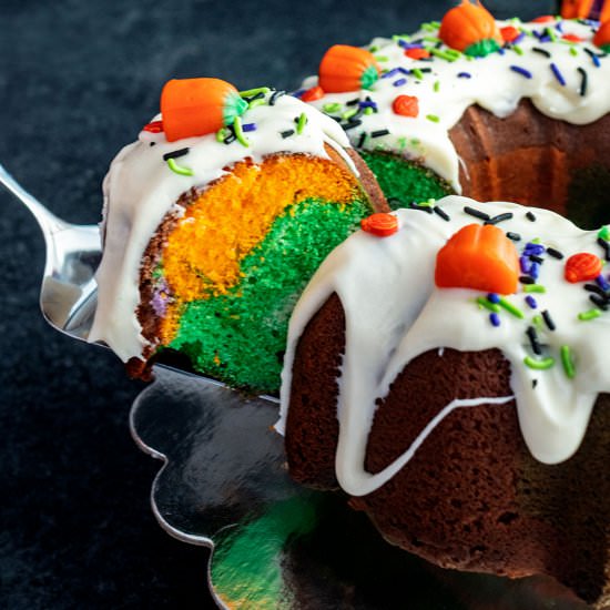 Halloween Surprise Bundt Cake