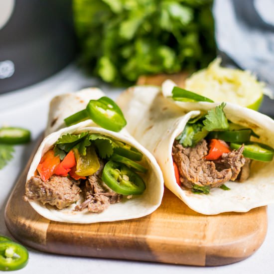 Chipotle Lime Steak Fajitas