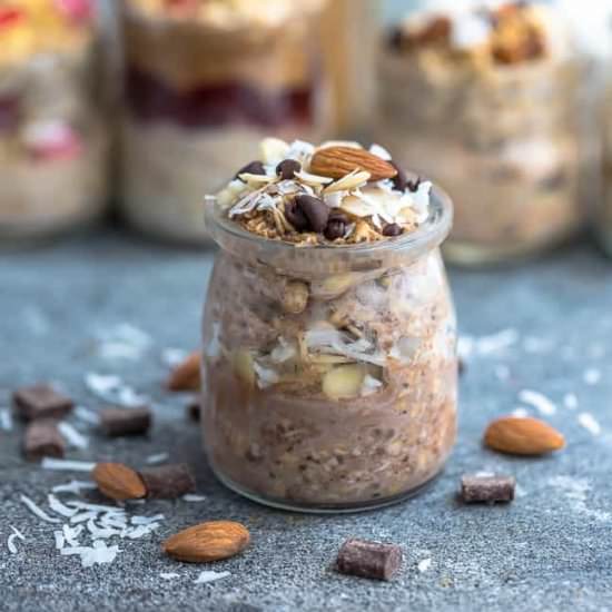 Almond Joy Overnight Oats