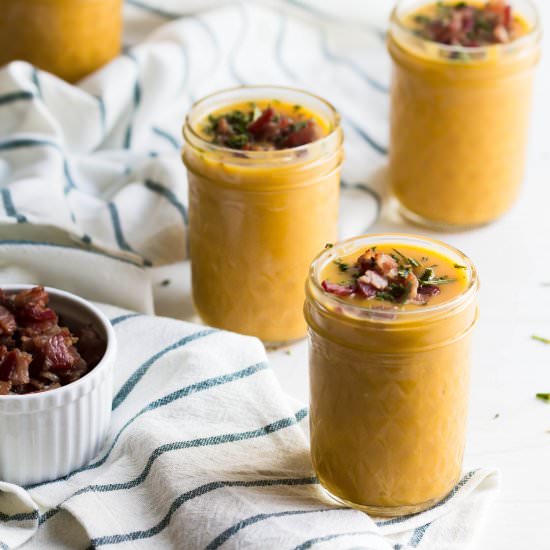 Butternut Squash Soup with Bacon