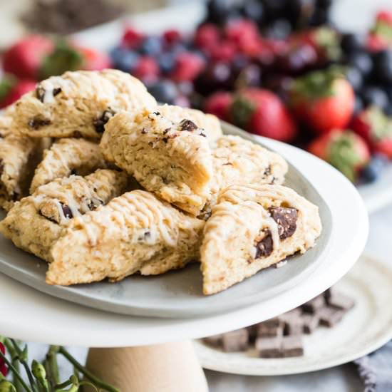 Salted Chocolate Espresso Scones