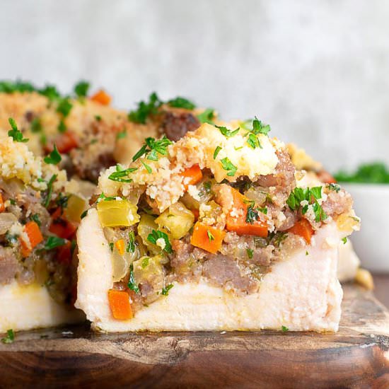 LOW CARB STUFFED CHICKEN BREAST
