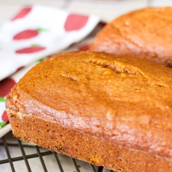 Moist Pumpkin Bread