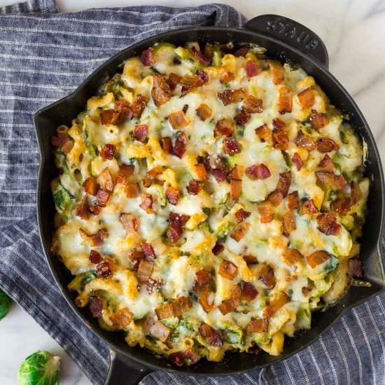 Brussels Sprouts Mac and Cheese