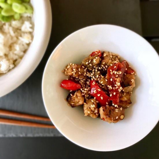 Teriyaki Tempeh Stir Fry