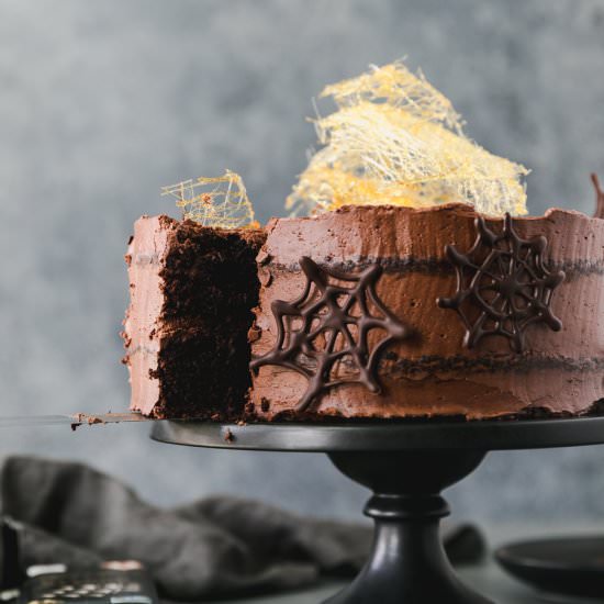 Midnight Chocolate Blackout Cake