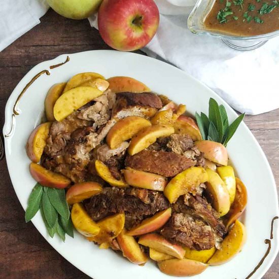 Braised Pork Roast with Apples