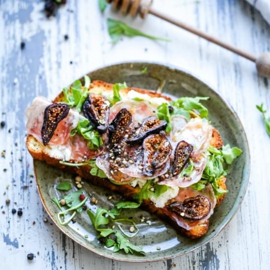 Savory Fig Ricotta Toast