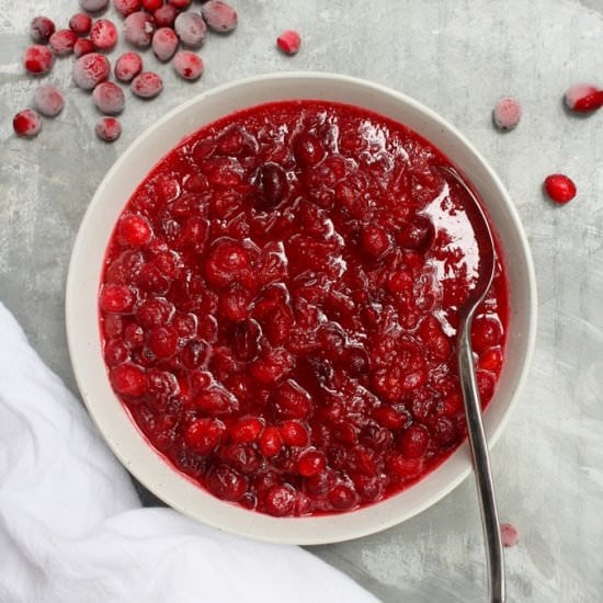 Bourbon Cranberry Sauce