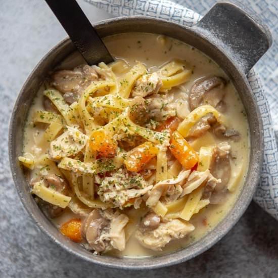 Creamy Chicken Noodle Soup