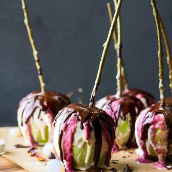 Dark Chocolate Covered Apples