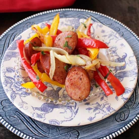Sausage & Peppers Sheet Pan Meal